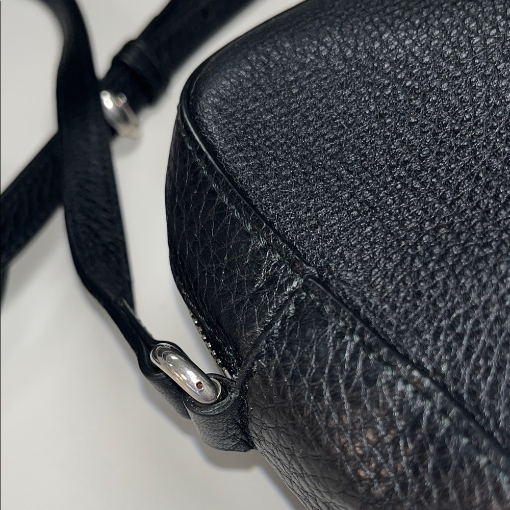 Gucci Black Soho Studded Disco Logo Leather Crossbody Bag - Picture 7 of 16